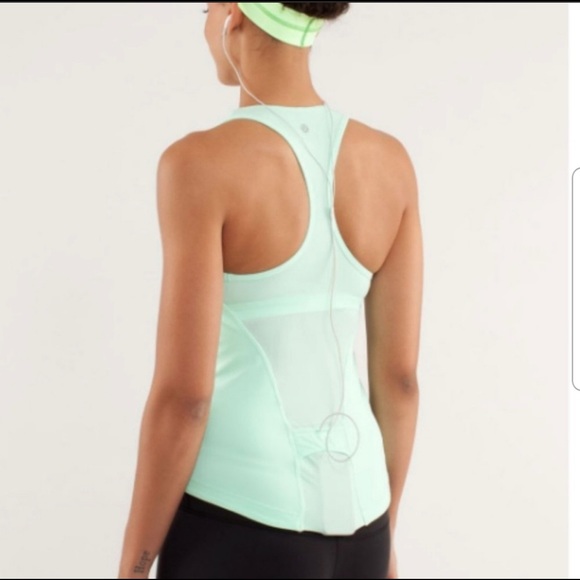 lululemon Cardio Kick Mint Green Tank Top - Picture 11 of 12